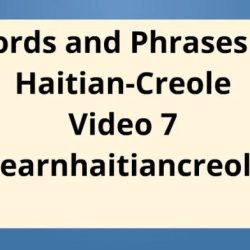 Curse words in haitian creole