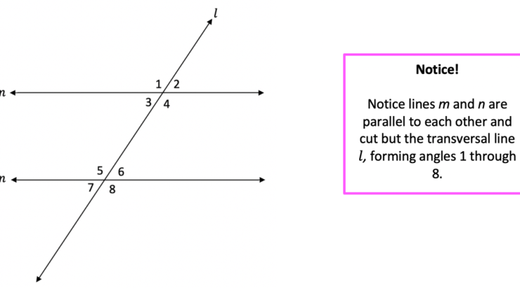 Parallel lines transversals and algebra worksheet